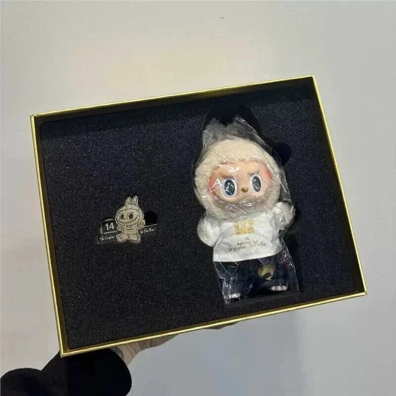 Authentic POP MART Labubu 14th Anniversary Etciting Macaron Plush Confirmed Toy