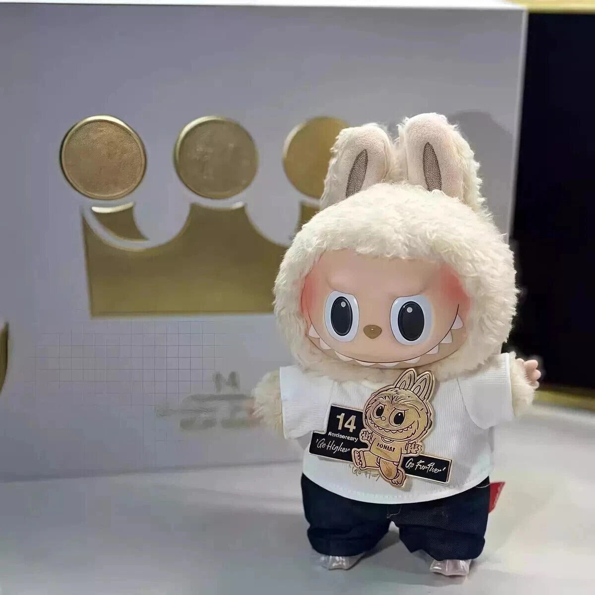 Authentic POP MART Labubu 14th Anniversary Etciting Macaron Plush Confirmed Toy