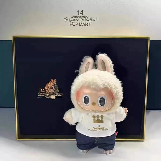 Authentic POP MART Labubu 14th Anniversary Etciting Macaron Plush Confirmed Toy