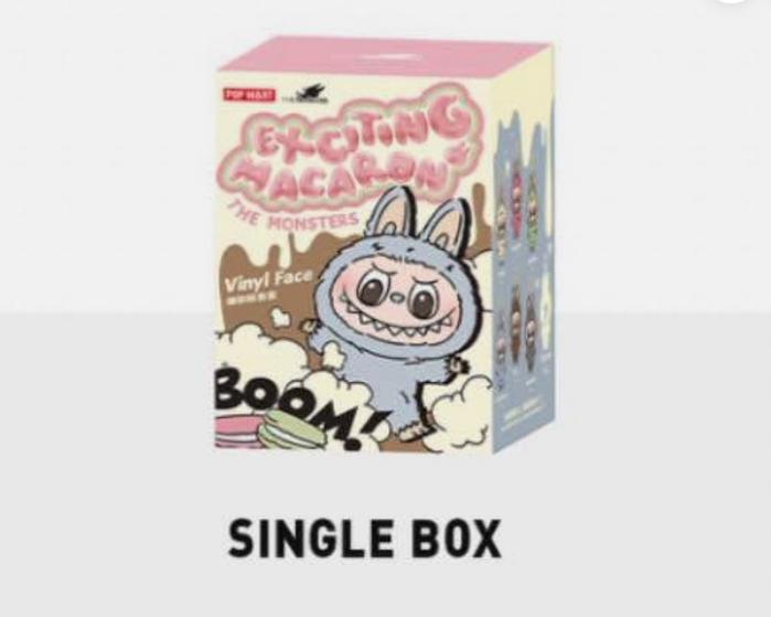 POP MART Labubu The Monsters Etciting Macaron Plush Confirmed Toys -Soymilk