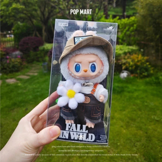 Authentic POP MART Labubu THE MONSTERS FALL IN WILD Vinyl Plush Keychain Toy