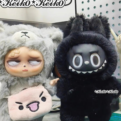 2025The New Labubu Black Plush Doll Pulls A Creative Decorative Pendant Pop Mart