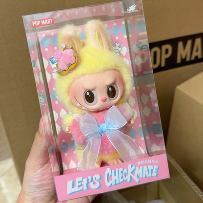 Authentic POP MART LABUBU THE MONSTERS Let’s Checkmate Vinyl Plush Hanging Card
