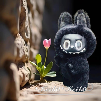 2025The New Labubu Black Plush Doll Pulls A Creative Decorative Pendant Pop Mart