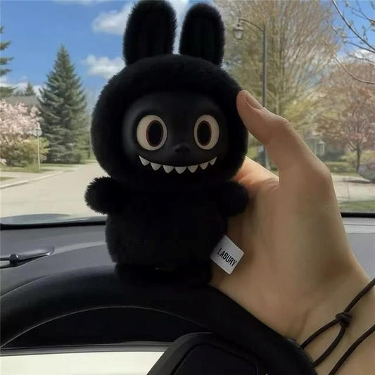 2025The New Labubu Black Plush Doll Pulls A Creative Decorative Pendant Pop Mart